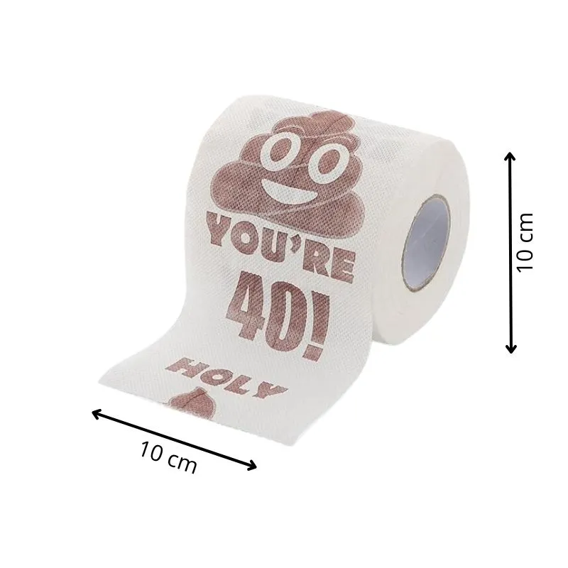 Hartie igienica cu mesaj Funny Aniversare 40 de ani [8]