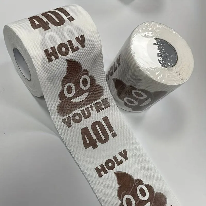 Hartie igienica cu mesaj Funny Aniversare 40 de ani [5]