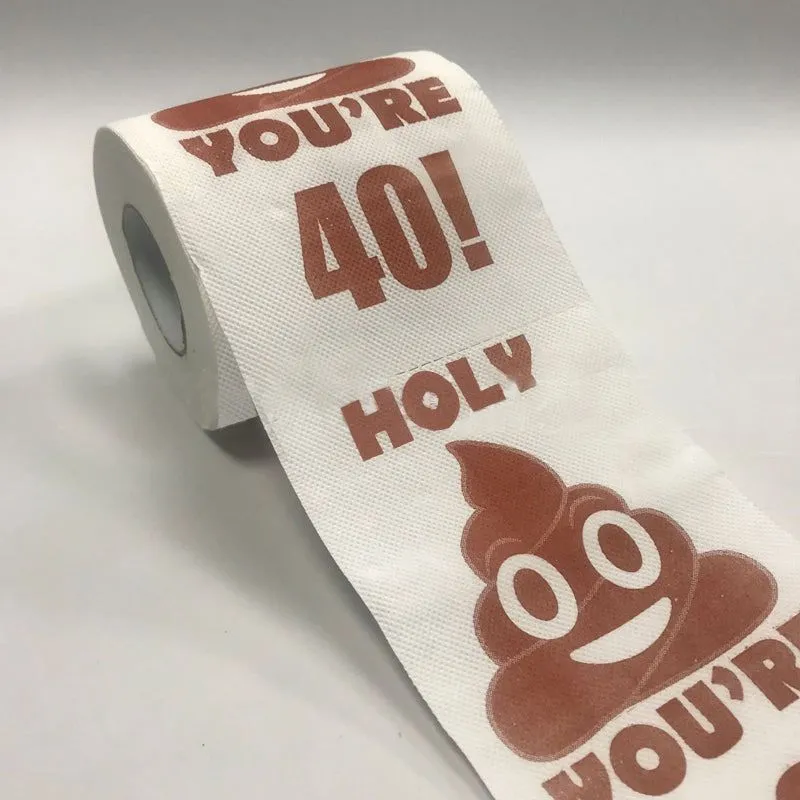 Hartie igienica cu mesaj Funny Aniversare 40 de ani [4]