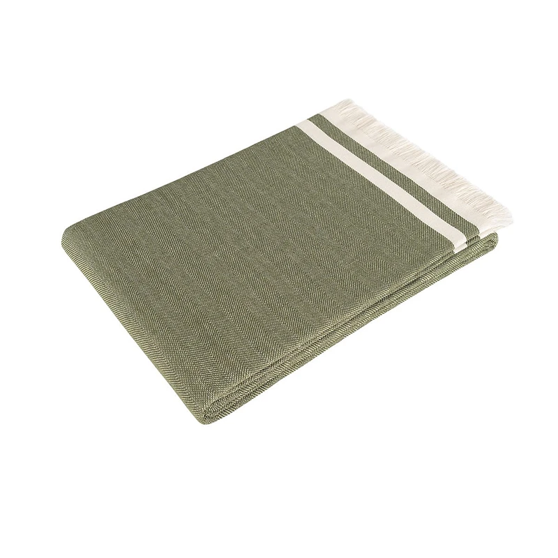 Husa canapea, bumbac, verde, 170x300 cm, design modern [2]