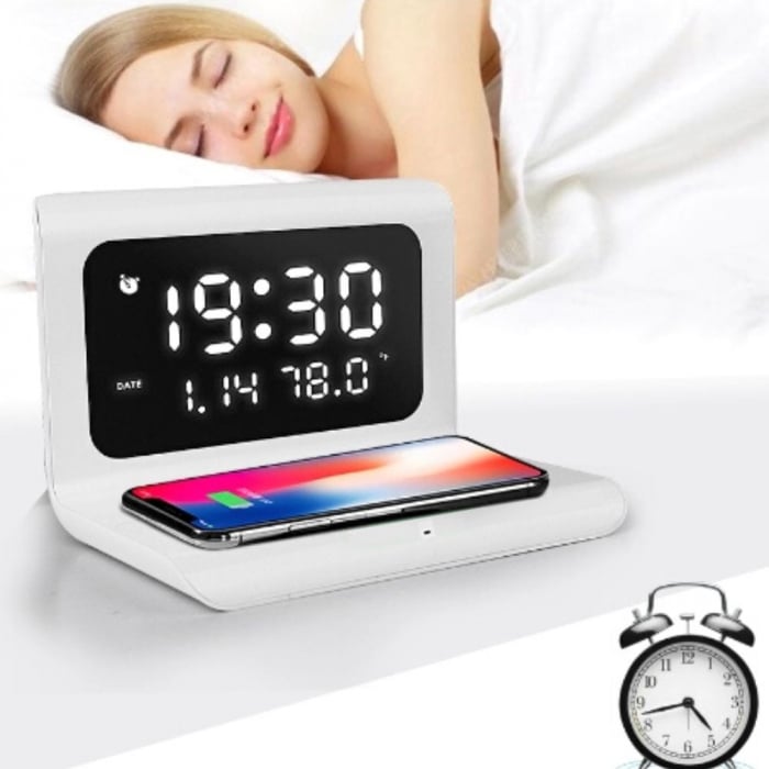 Incarcator wireless cu ceas si alarma Practic Gadget [3]