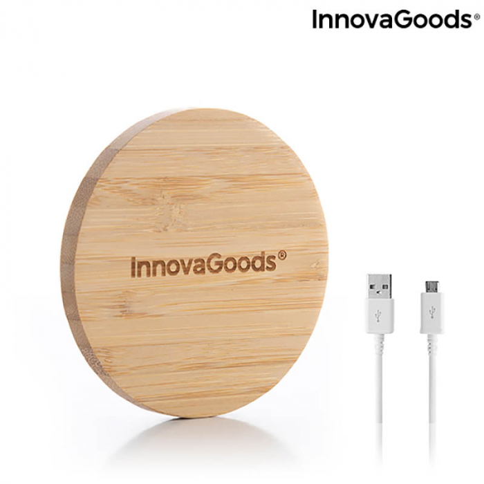 Incarcator wireless din bambus [7]