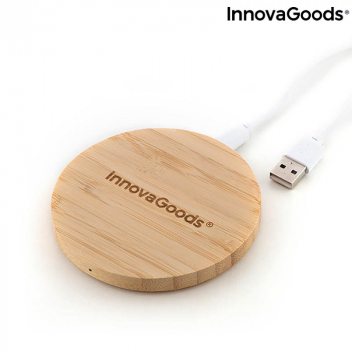 Incarcator wireless din bambus [8]