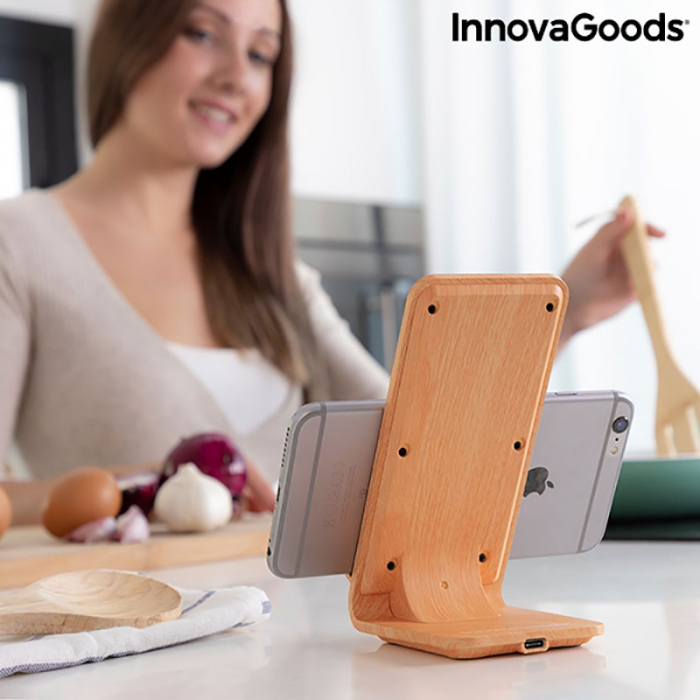 Incarcator wireless smartphone, cu stand vertical [5]