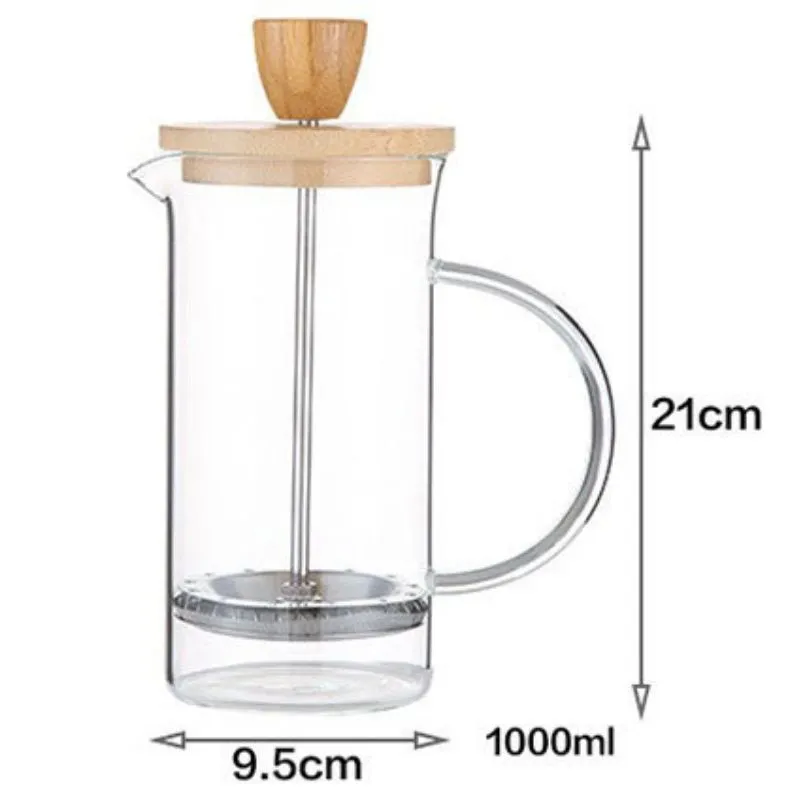 Infuzor cu capac din lemn 1000 ml [8]
