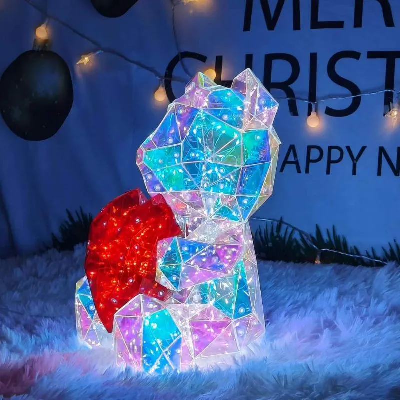 IubiBear Ursulet indragostit cu lumini colorate, 30 cm [8]