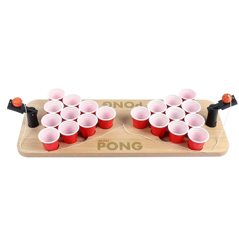 Joc amuzant Beer Pong din lemn [4]
