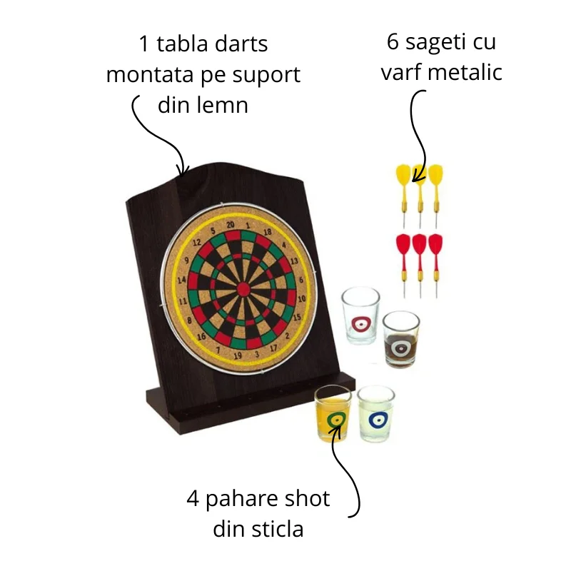 Joc darts cu pahare shot [4]