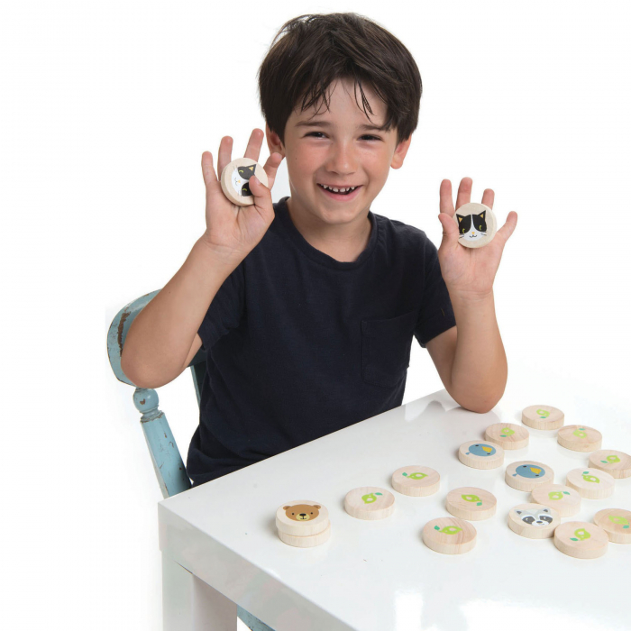 Joc de memorie din lemn, Pisica inteligenta, 21 piese [6]