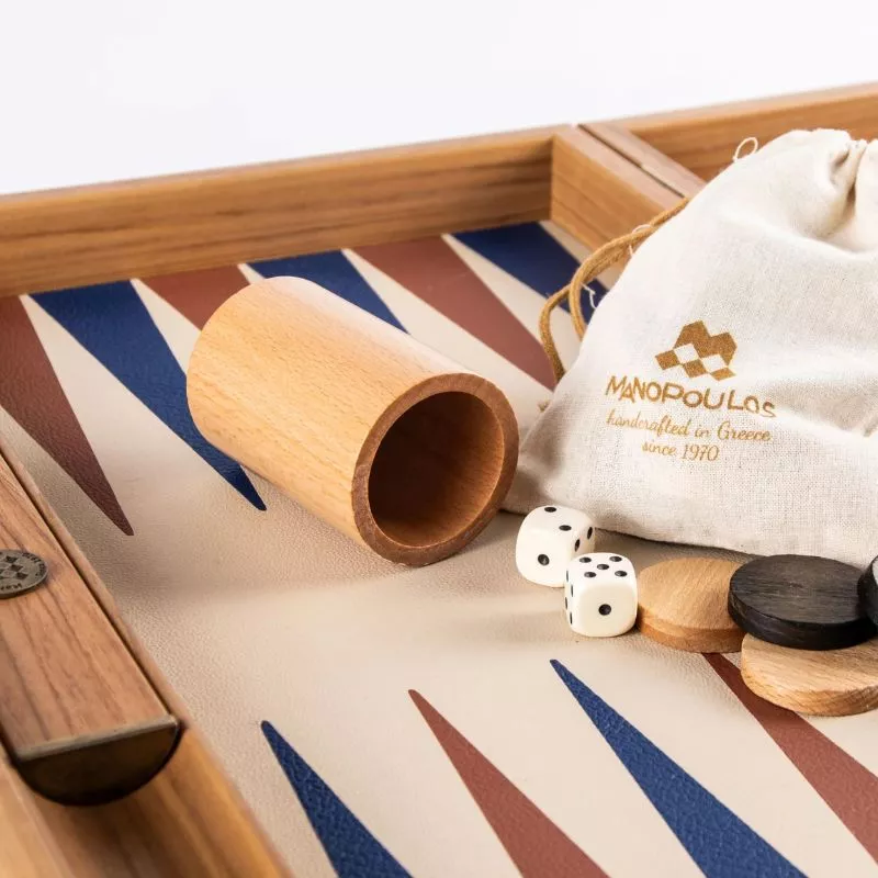 Joc table backgammon Design Champagne Beige 48x30cm [2]