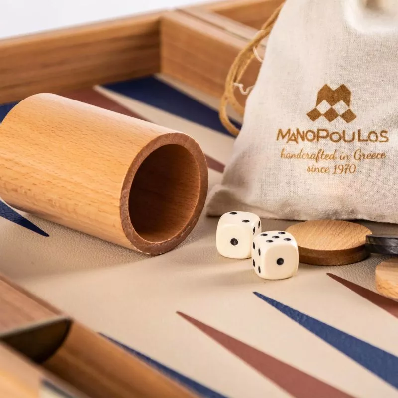 Joc table backgammon Design Champagne Beige 48x30cm [3]