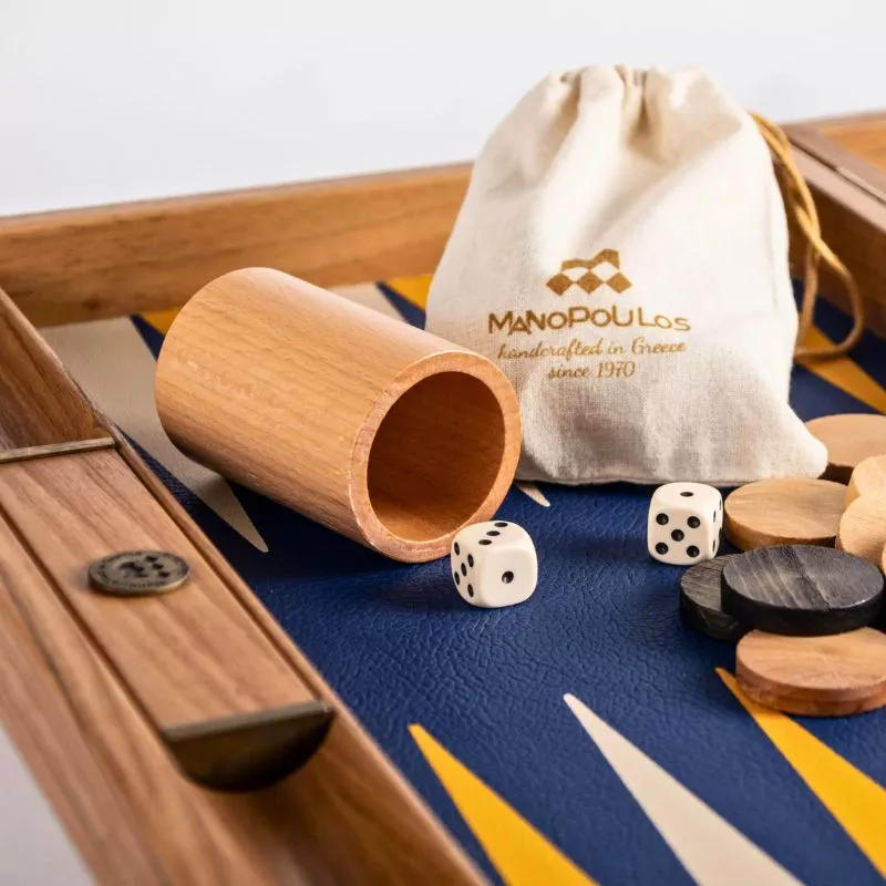 Joc table backgammon Design Royal Blue 48x30cm [5]