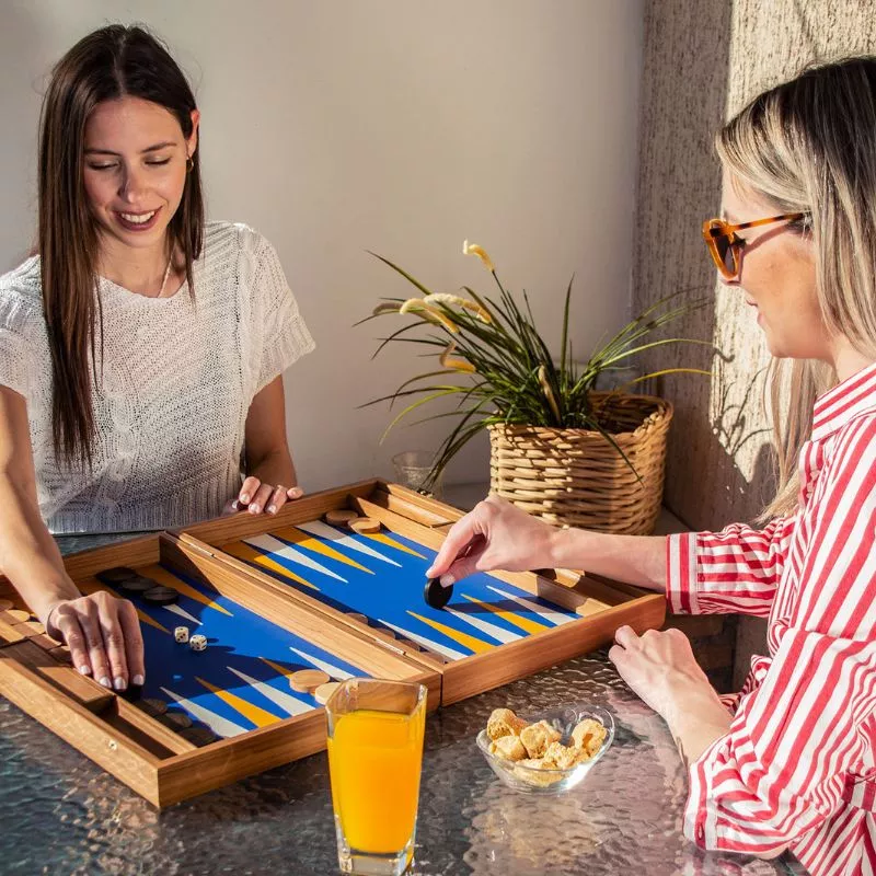 Joc table backgammon Design Royal Blue 48x30cm [3]