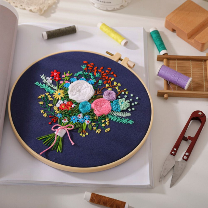 Kit Broderie DIY, Buchet Flori de camp [5]