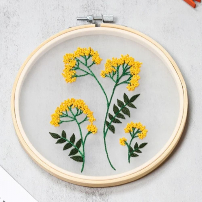 Kit Broderie DIY, Fire de flori [4]