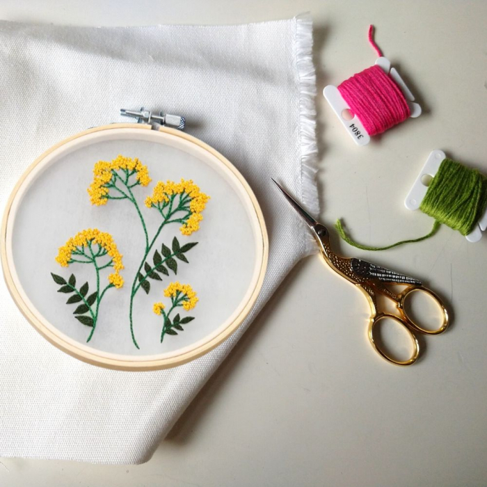 Kit Broderie DIY, Fire de flori [3]