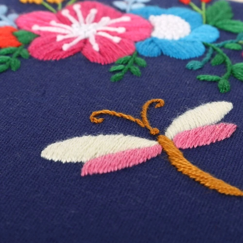 Kit Broderie DIY, Fluture. Si flori [6]
