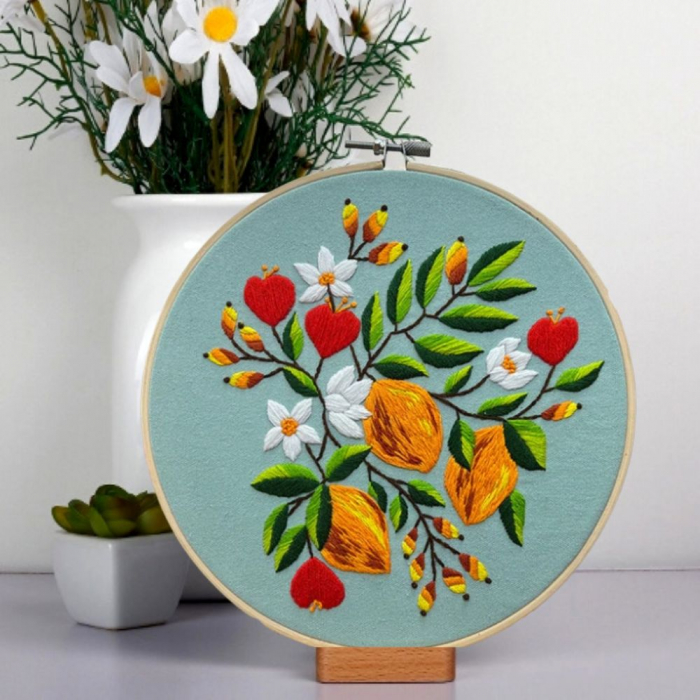 Kit Broderie DIY, Simfonie de flori culori [4]