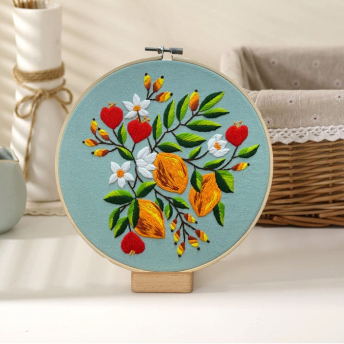 Kit Broderie DIY, Simfonie de flori culori [6]