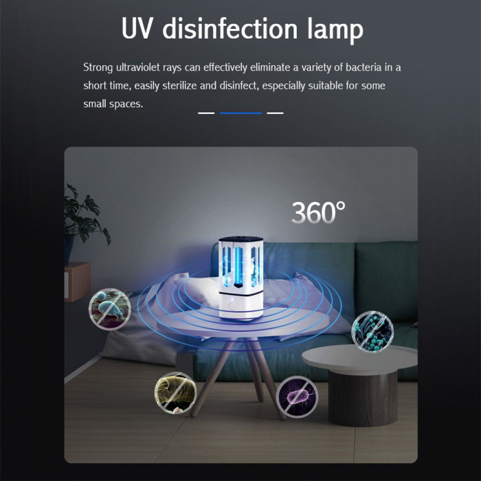 Lampa bactericida UV portabila, pentru sterilizare, dezinfectie, antimucegai [6]