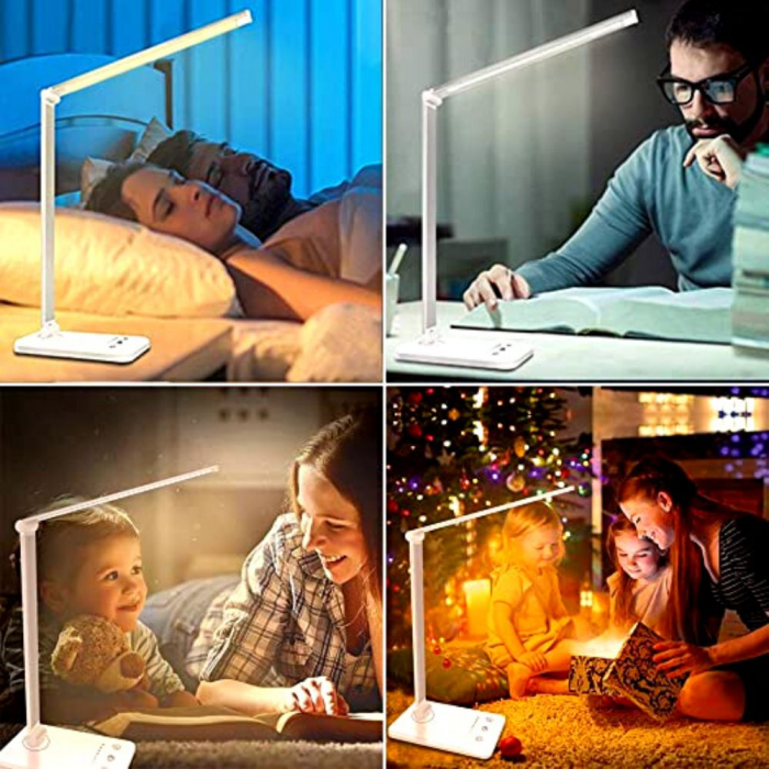 Lampa birou cu lumina reglabila si USB, Eleganta [3]