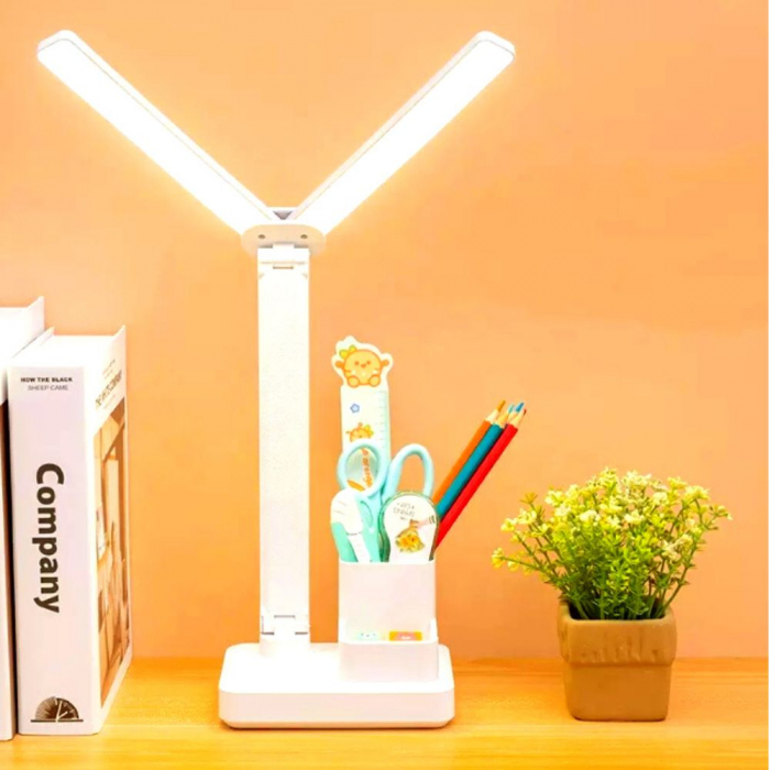Lampa birou cu suport instrumente de scris, Aripi [3]