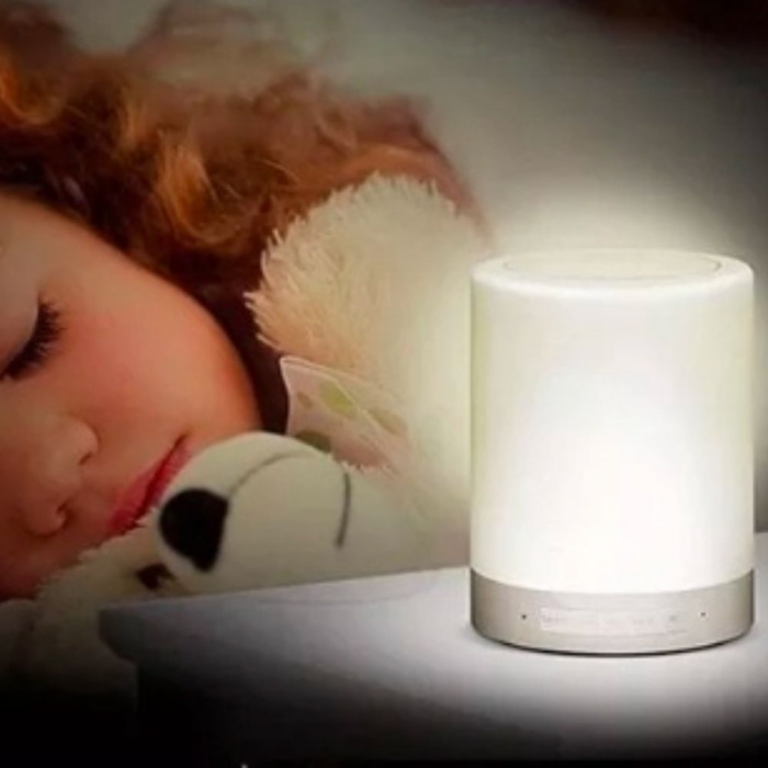 Lampa de veghe smart LED music player mai multe culori touch control handsfree [2]