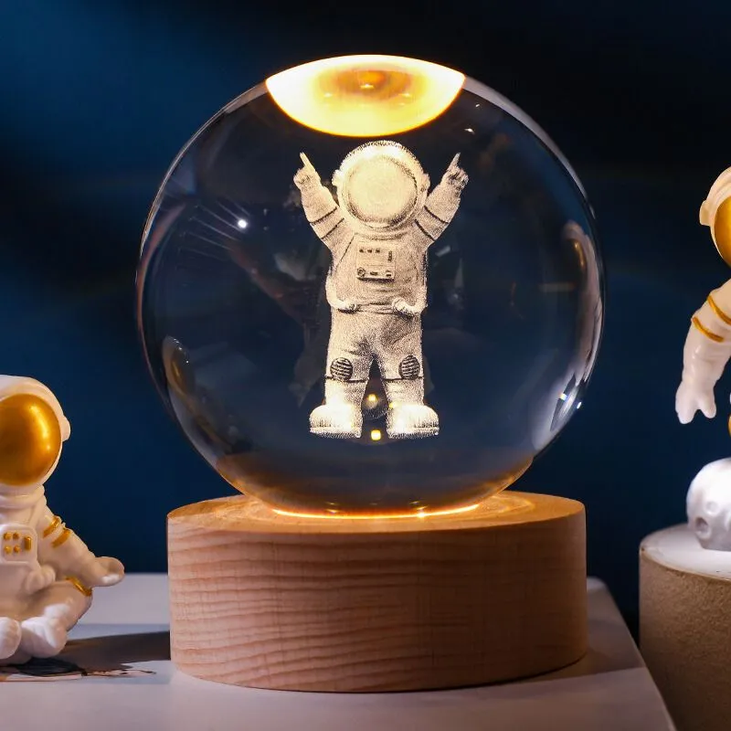 Lampa Glob de Cristal Astronaut [4]