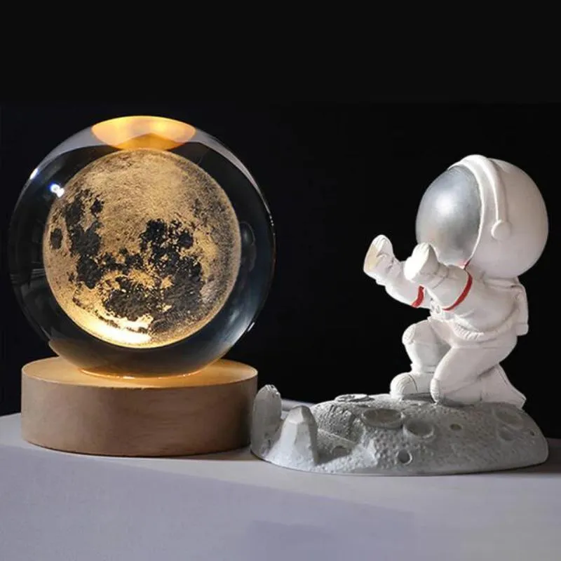 Lampa Glob de Cristal cu Luna cadou fascinant [3]