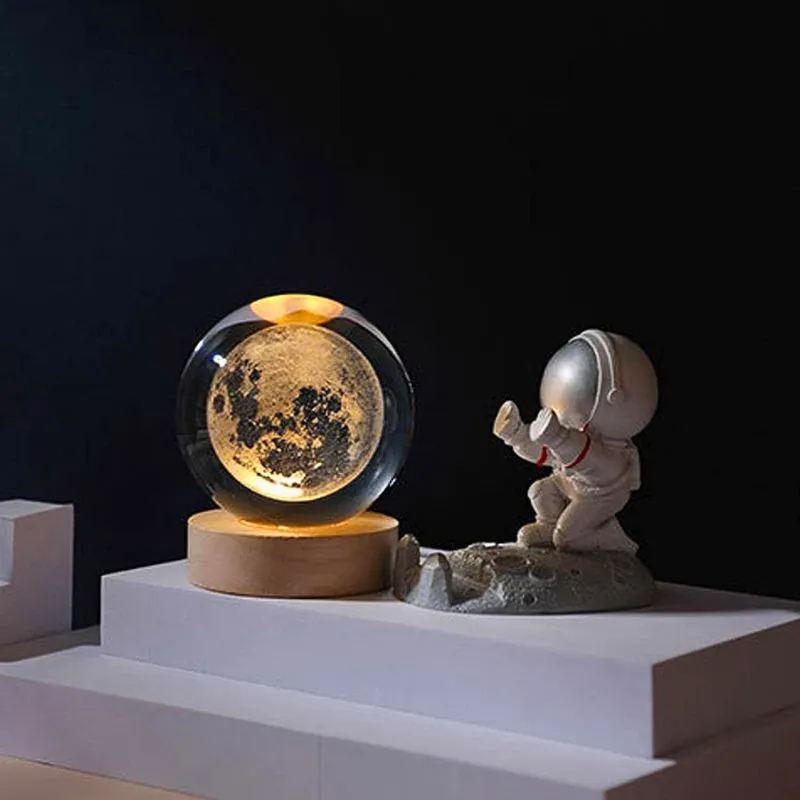 Lampa Glob de Cristal cu Luna cadou fascinant [6]