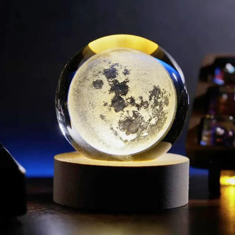Lampa Glob de Cristal cu Luna cadou fascinant [4]
