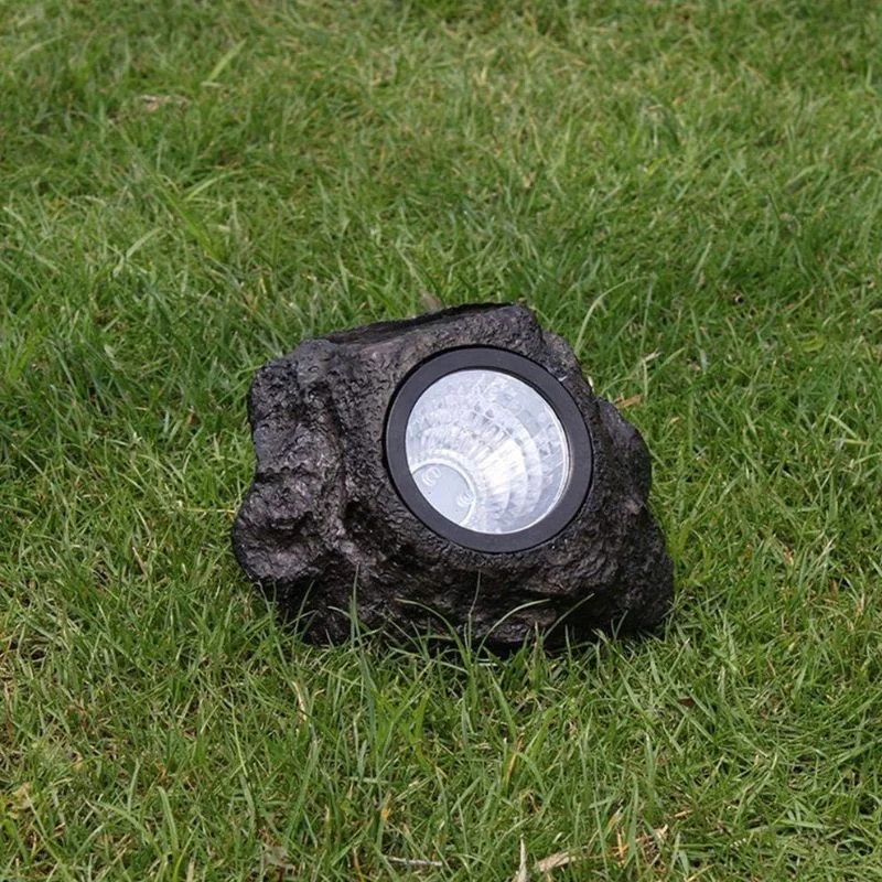 Lampa solara LED de gradina in forma de piatra [3]