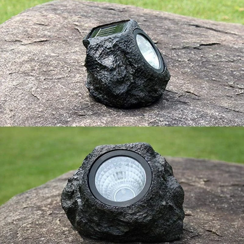 Lampa solara LED de gradina in forma de piatra [5]