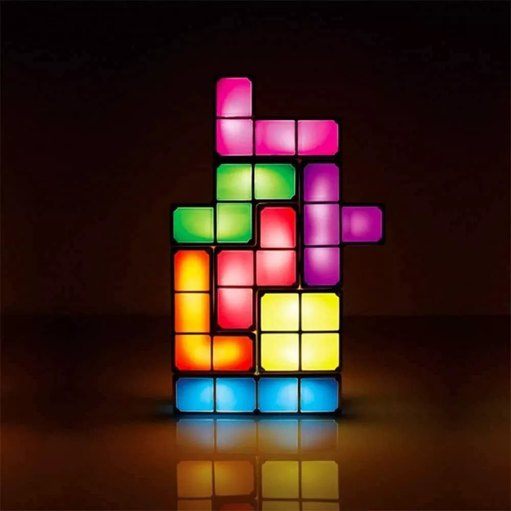 Lampa Tetris, LED-uri Colorate