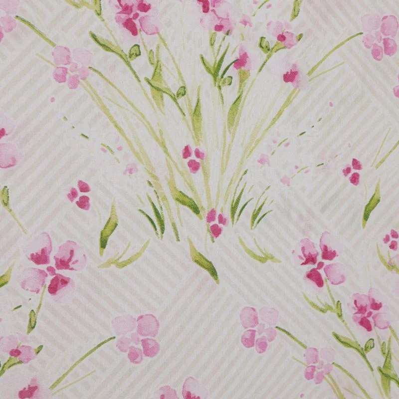 Lenjerie pat Flora - Albastru, 200x220 cm, 2 fete de perna cearsaf [2]