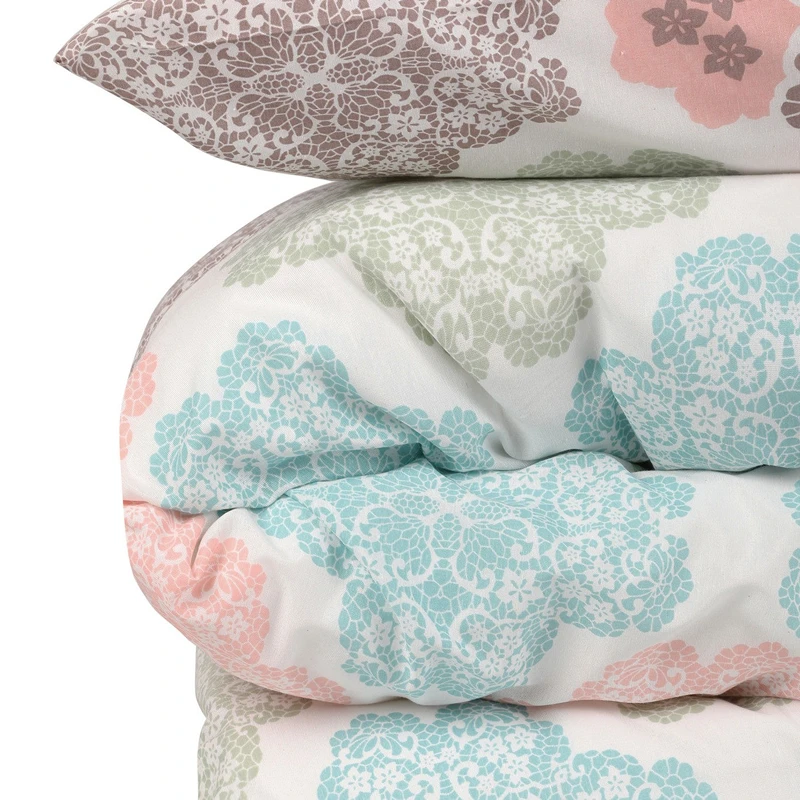 Lenjerie pat single, model elegant, 160x220 cm, o husa de perna [4]