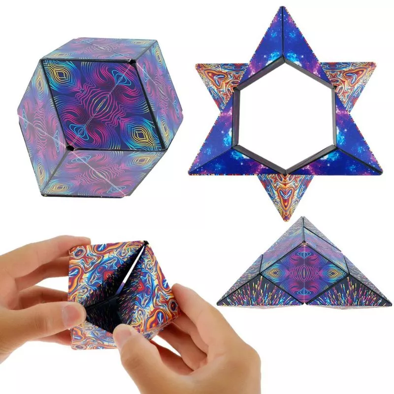 Puzzle 3D Magic Cub Magnetix cu peste 70 de forme [3]