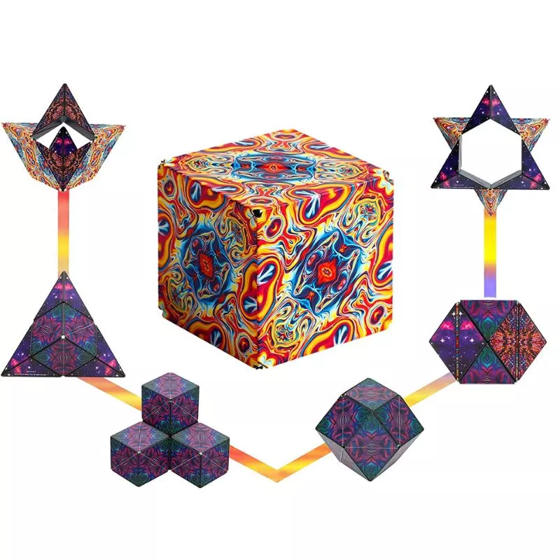 Puzzle 3D Magic Cub Magnetix cu peste 70 de forme [4]