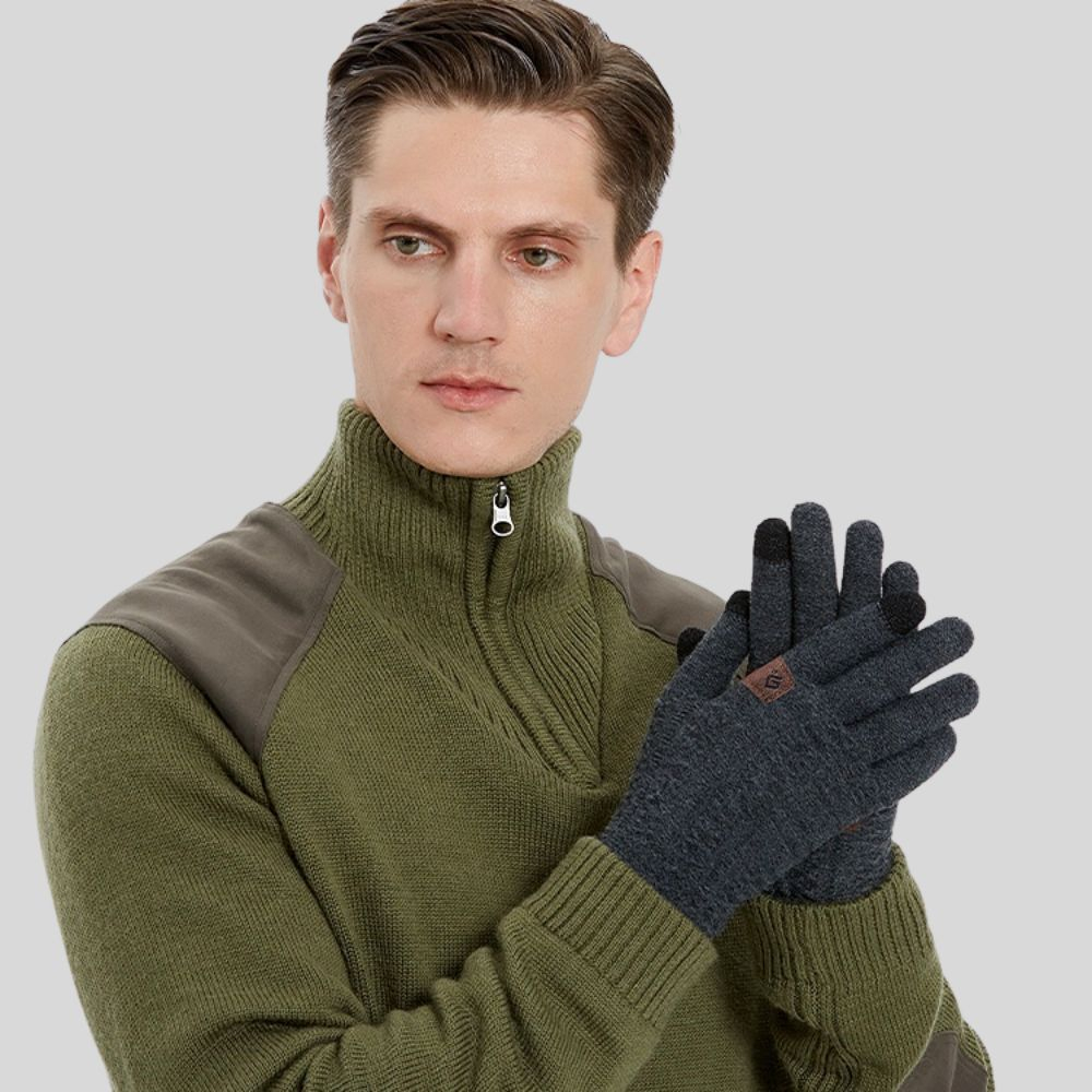 Manusi barbati iTouch screen sensitive, Tricot palm [3]