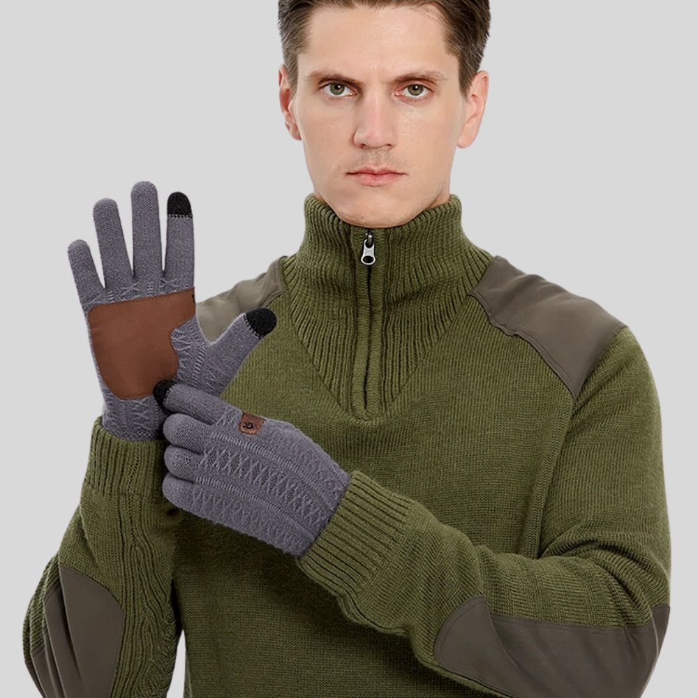 Manusi barbati iTouch screen sensitive, Tricot palm [3]