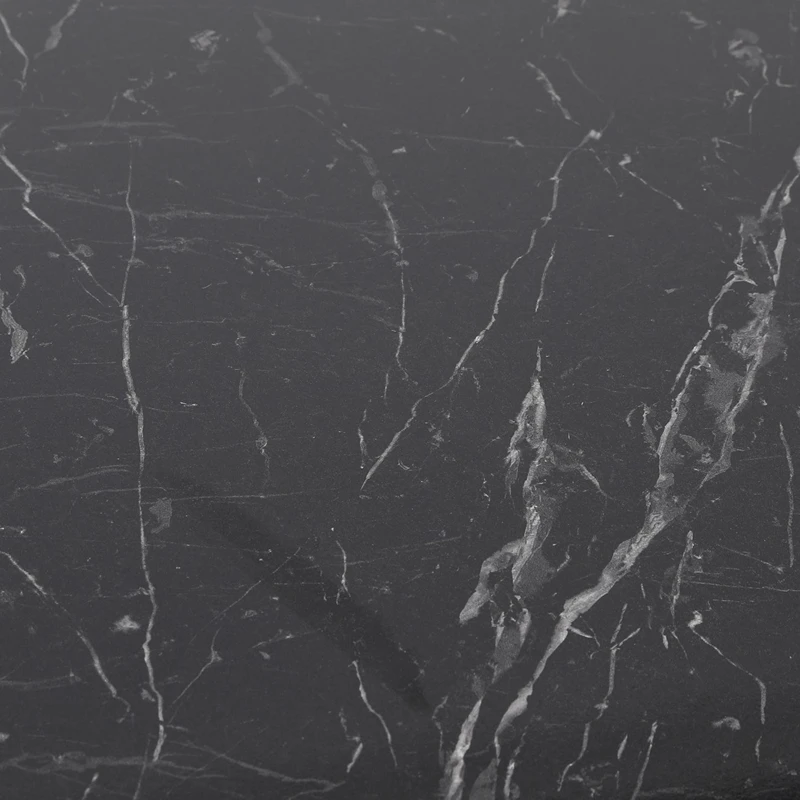 Masa de dining Lagos, neagra, picioare metalice, 120x75 cm [4]