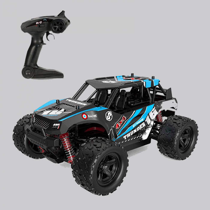 Masina cu Telecomanda Linxtech Thunder 4X4, 36Km/h, Albastru [2]