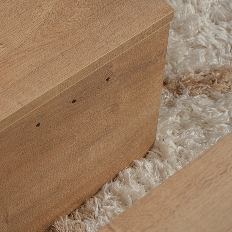 Masuta de cafea Orion stejar auriu, design modern, blat rotund [5]