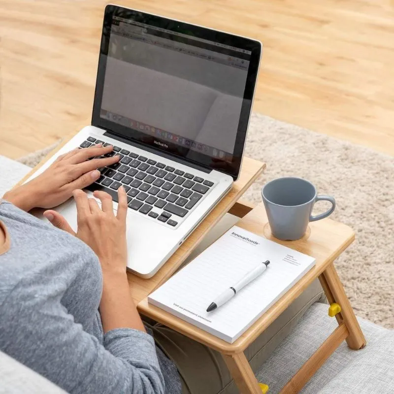Masuta laptop LapWood din bambus [5]