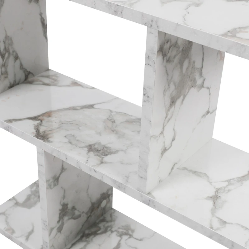 Masuta multifunctionala Life Alb & Marmura cu spatiu de depozitare [8]