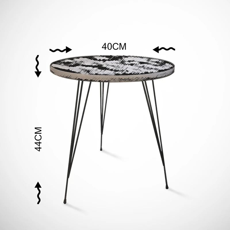 Masuta Sandalf, stejar caucazian, 40 cm, design elegant si versatil [6]