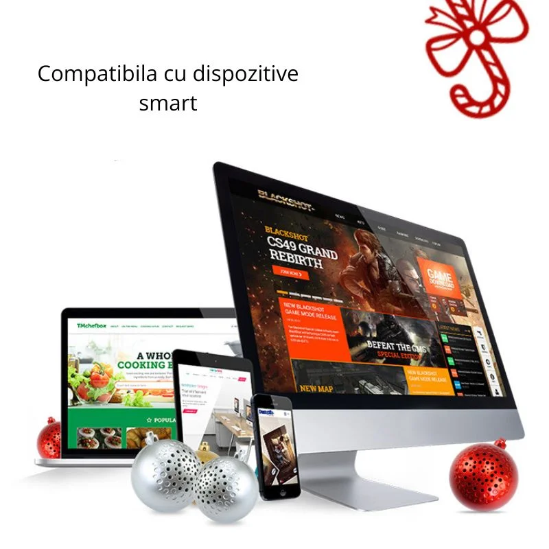 Mini Boxa Portabila cu Bluetooth, Glob de Craciun [14]