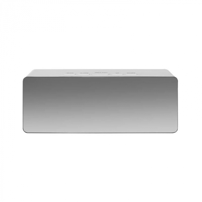 Mini ceas desteptator LED cu termometru si oglinda, dreptunghiular [6]