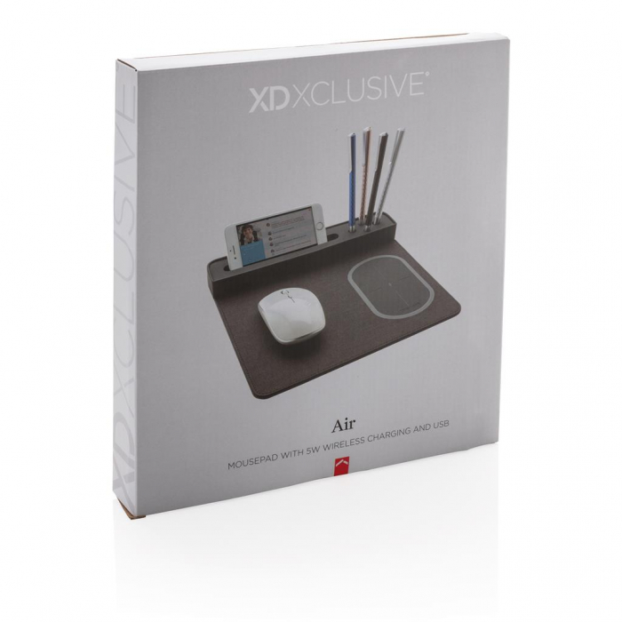 Mousepad cu incarcare wireless 5W si USB [10]