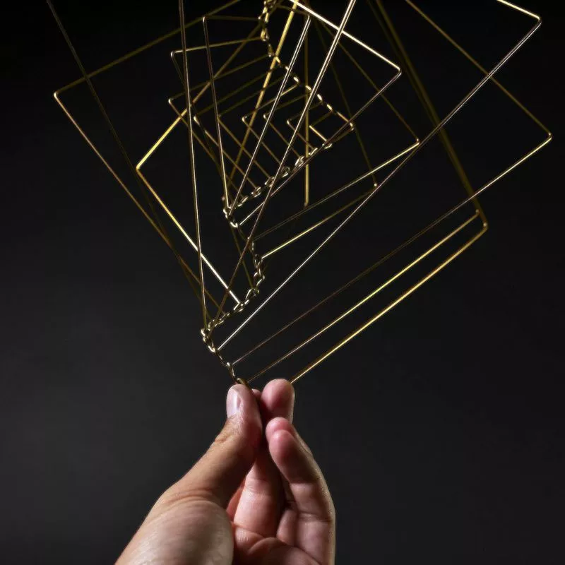 Obiect de arta cinetica Square Wave Spinner [6]